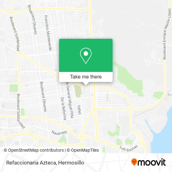 Refaccionaria Azteca map