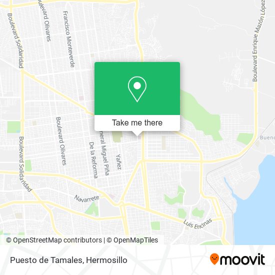 Mapa de Puesto de Tamales