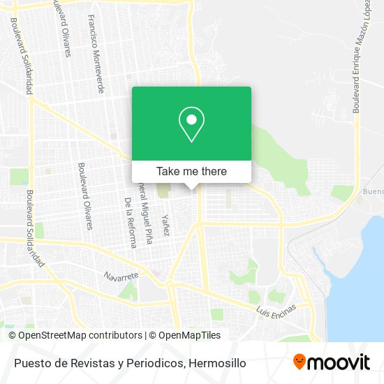Puesto de Revistas y Periodicos map