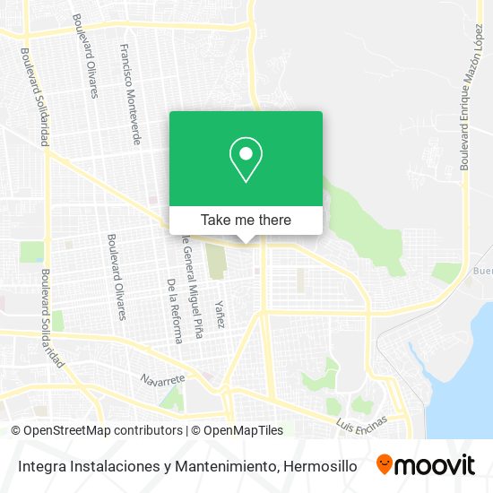 Mapa de Integra Instalaciones y Mantenimiento