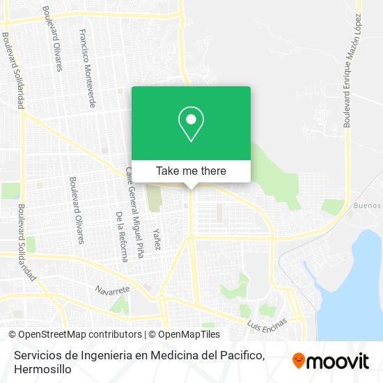 Mapa de Servicios de Ingenieria en Medicina del Pacifico