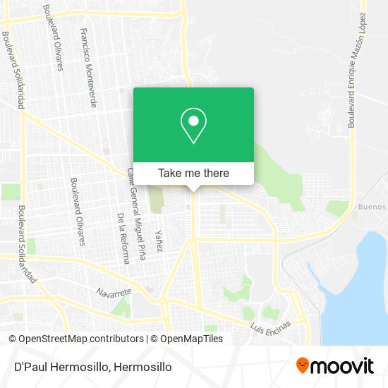 Mapa de D'Paul Hermosillo