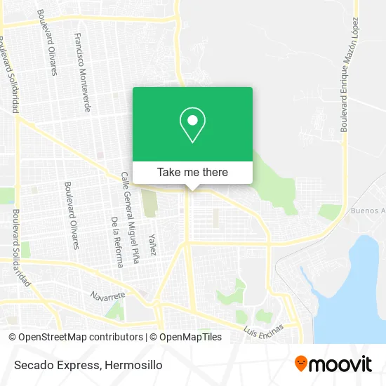 Secado Express map