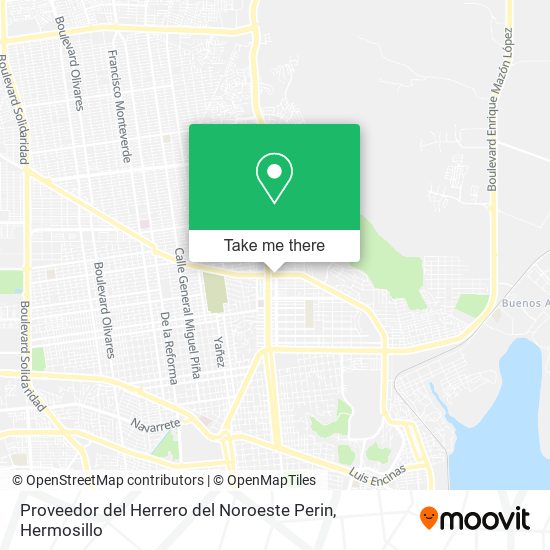 Proveedor del Herrero del Noroeste Perin map