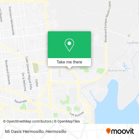 Mapa de Mi Oasis Hermosillo