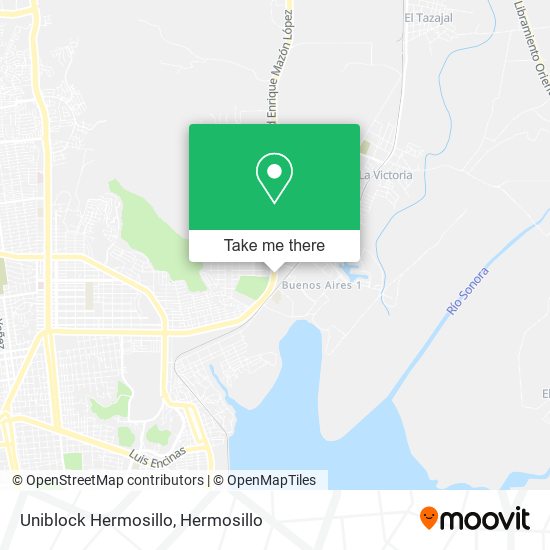 Mapa de Uniblock Hermosillo