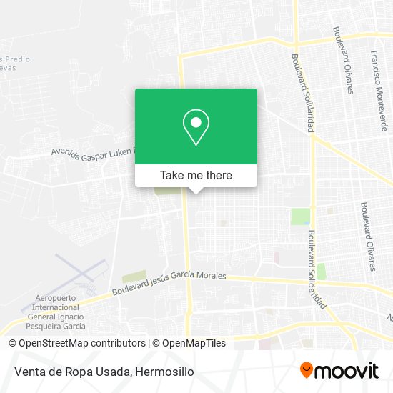 Mapa de Venta de Ropa Usada