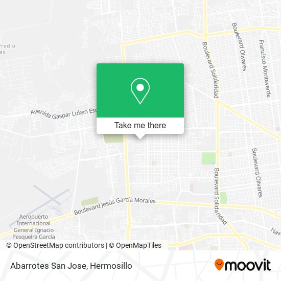 Mapa de Abarrotes San Jose