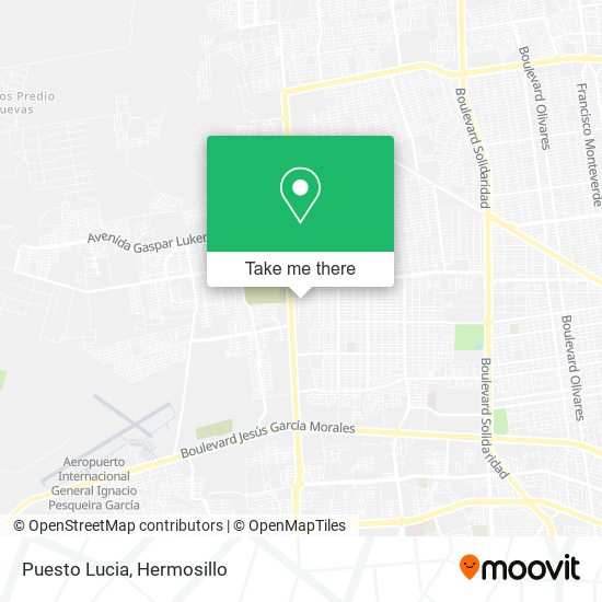 Puesto Lucia map