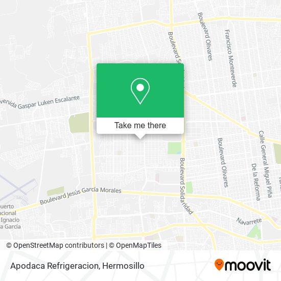 Apodaca Refrigeracion map