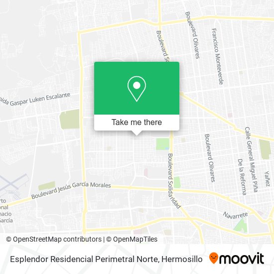 Mapa de Esplendor Residencial Perimetral Norte