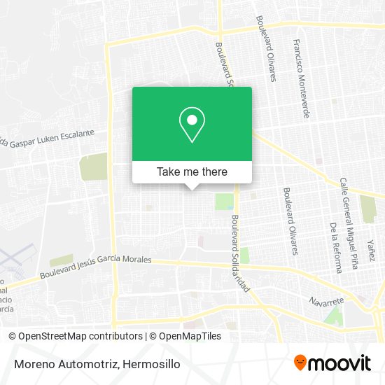 Moreno Automotriz map