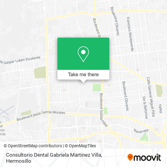 Consultorio Dental Gabriela Martinez Villa map