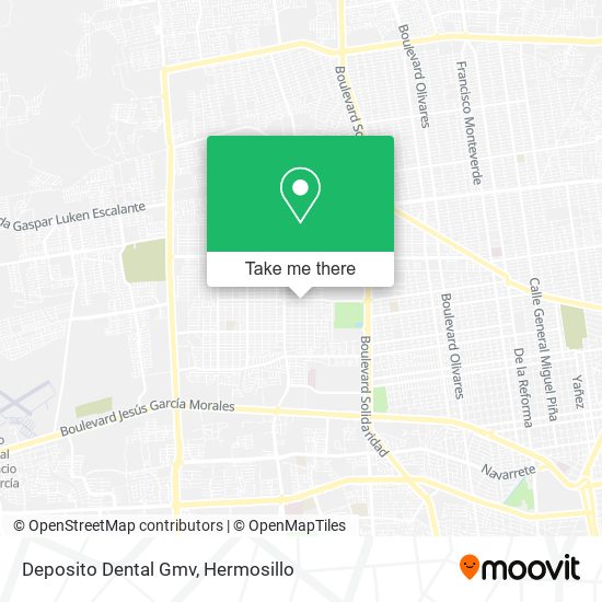 Mapa de Deposito Dental Gmv