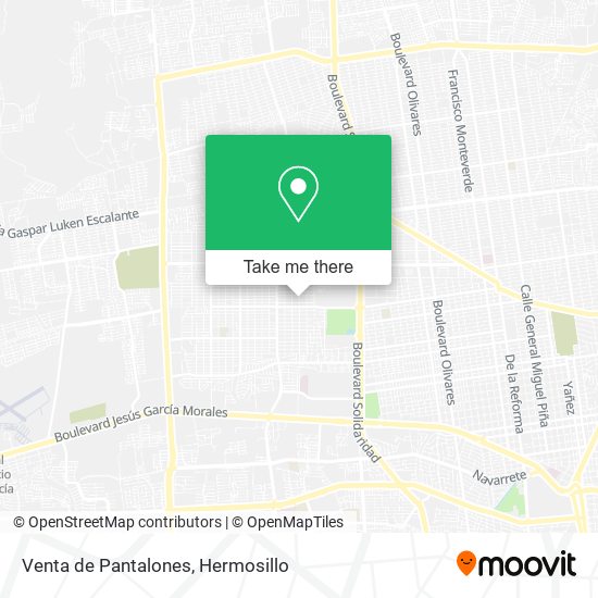 Mapa de Venta de Pantalones