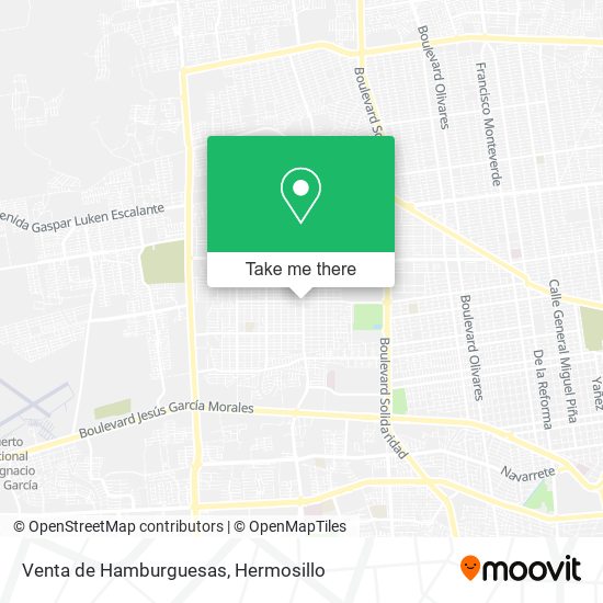 Mapa de Venta de Hamburguesas