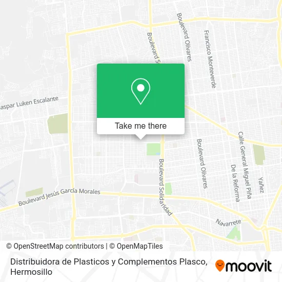 Distribuidora de Plasticos y Complementos Plasco map