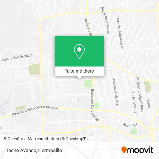 Tecno Avance map