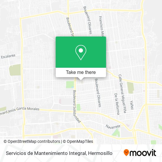 Mapa de Servicios de Mantenimiento Integral