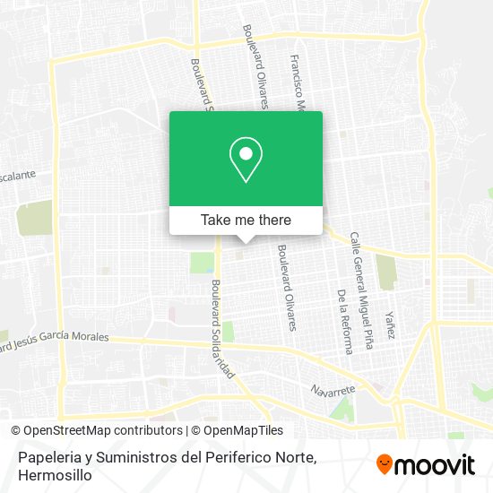 Papeleria y Suministros del Periferico Norte map