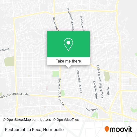 Restaurant La Roca map
