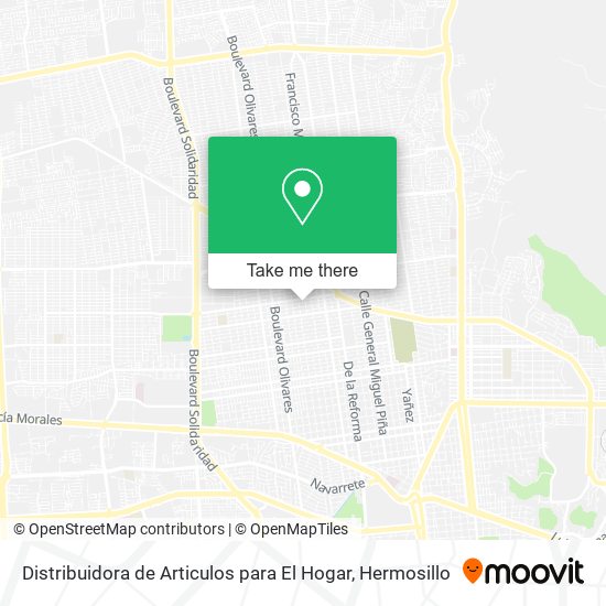 Mapa de Distribuidora de Articulos para El Hogar