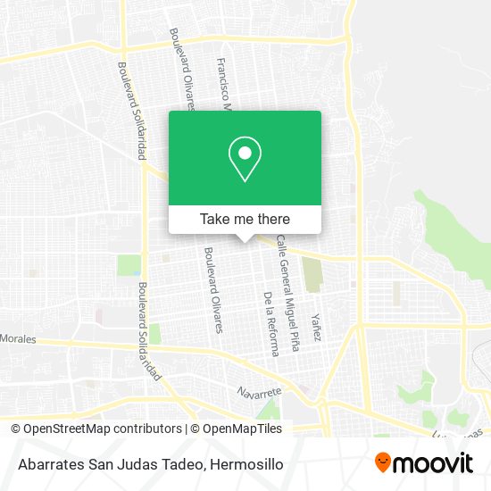 Abarrates San Judas Tadeo map