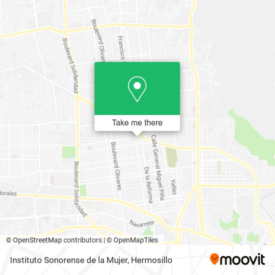 Mapa de Instituto Sonorense de la Mujer