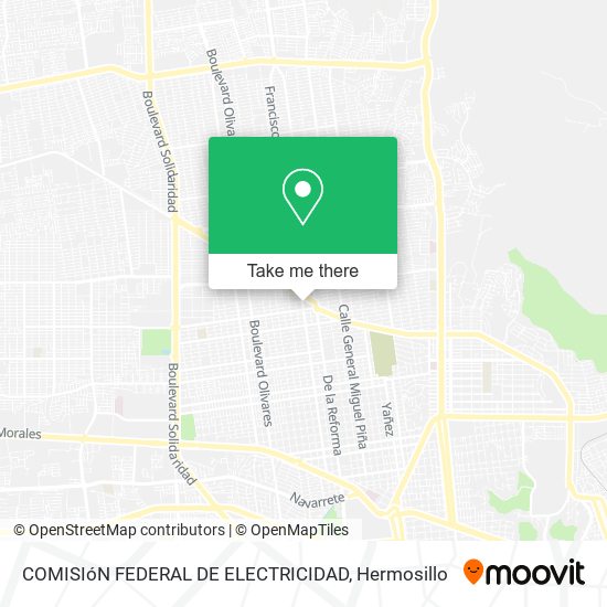 COMISIóN FEDERAL DE ELECTRICIDAD map