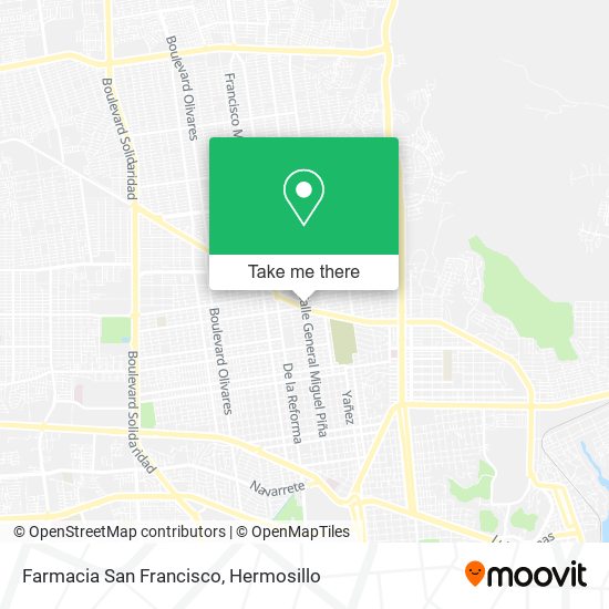 Mapa de Farmacia San Francisco