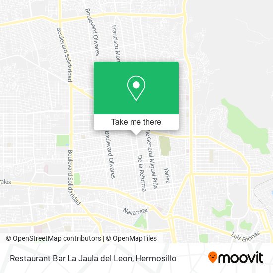 Mapa de Restaurant Bar La Jaula del Leon