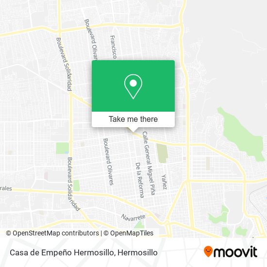 Casa de Empeño Hermosillo map