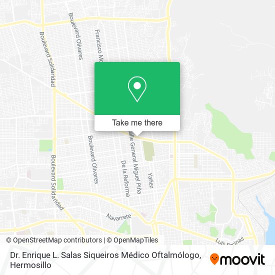 Mapa de Dr. Enrique L. Salas Siqueiros Médico Oftalmólogo