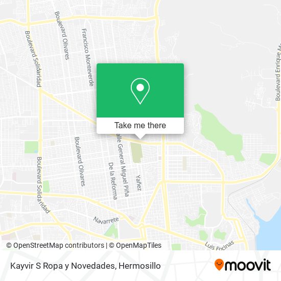 Mapa de Kayvir S Ropa y Novedades