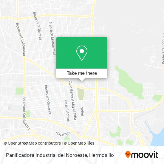 Mapa de Panificadora Industrial del Noroeste