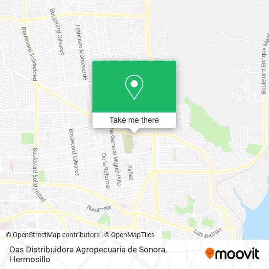 Das Distribuidora Agropecuaria de Sonora map