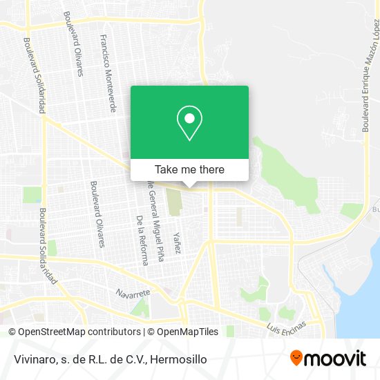 Mapa de Vivinaro, s. de R.L. de C.V.