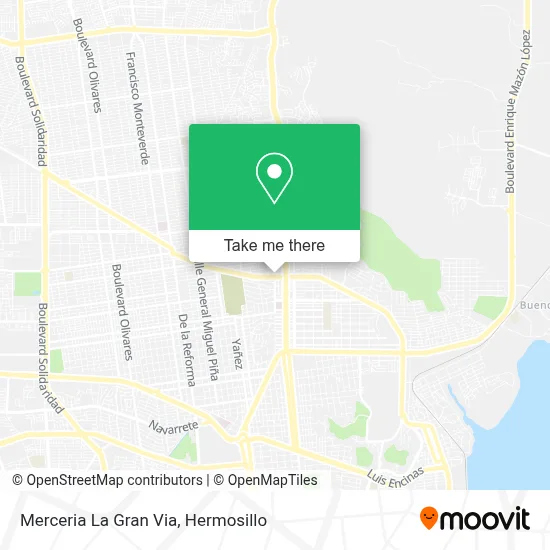 Merceria La Gran Via map