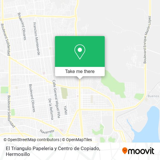 El Triangulo Papeleria y Centro de Copiado map