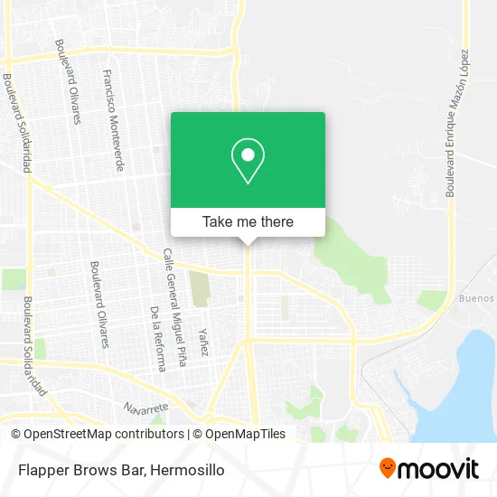 Flapper Brows Bar map