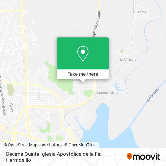Mapa de Décima Quinta Iglesia Apostólica de la Fe