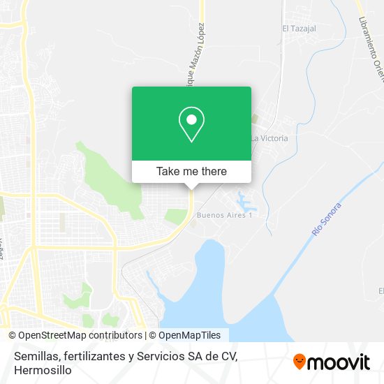 Semillas, fertilizantes y Servicios SA de CV map