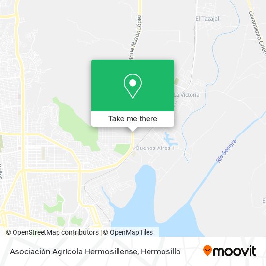 Mapa de Asociación Agrícola Hermosillense