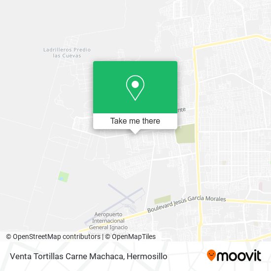 Mapa de Venta Tortillas Carne Machaca
