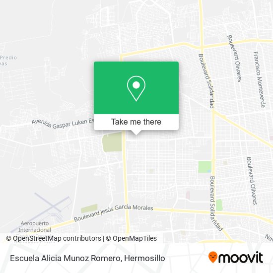 Mapa de Escuela Alicia Munoz Romero