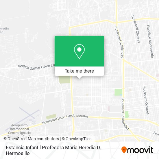 Estancia Infantil Profesora Maria Heredia D map