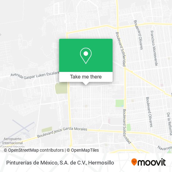 Pinturerías de México, S.A. de C.V. map