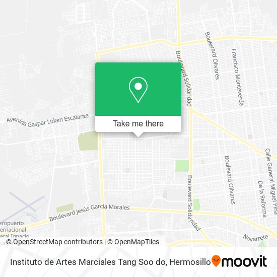 Instituto de Artes Marciales Tang Soo do map