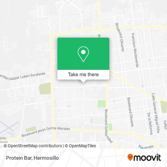 Mapa de Protein Bar
