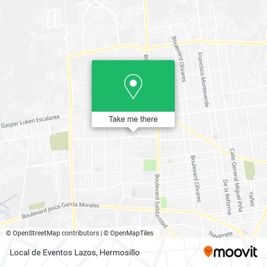 Mapa de Local de Eventos Lazos